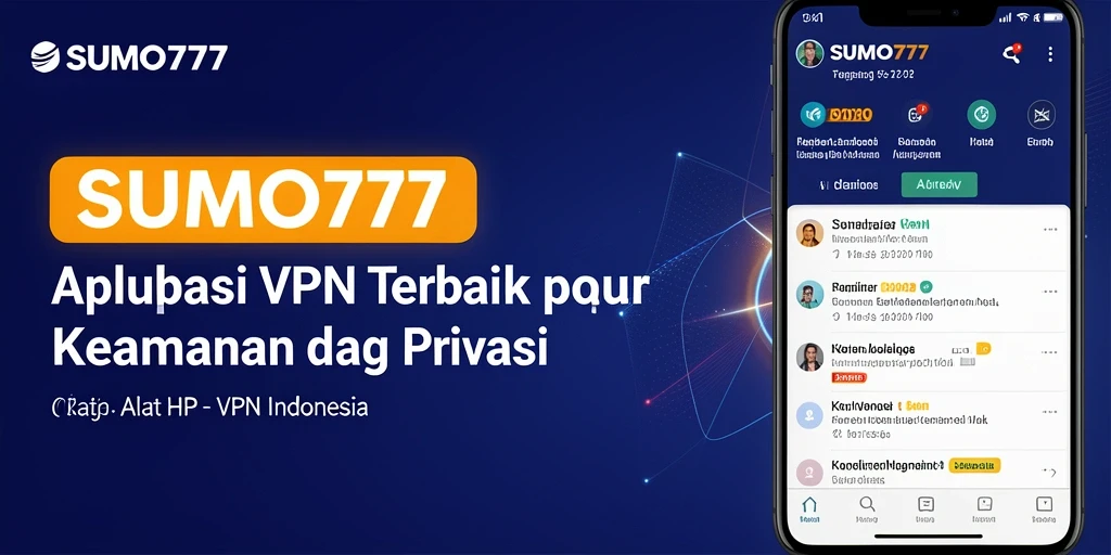 Screenshot utama menunjukkan antarmuka sederhana dan intuitif dari aplikasi VPN SUMO777.